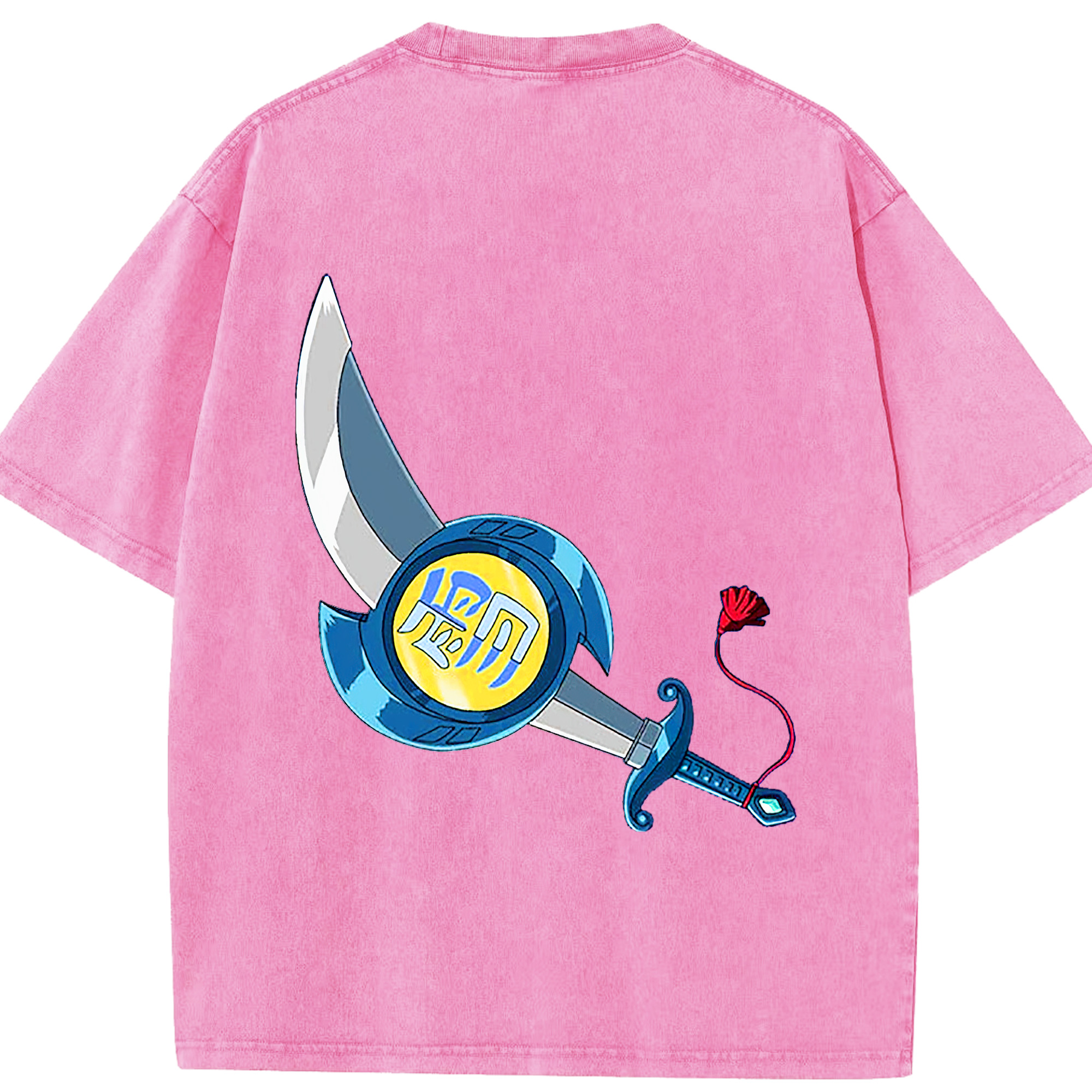 （画像用） 遊☆戯☆王 Yu-Gi-Oh! 綿100% ヴィンテージ風 半袖Tシャツ（背面プリント）